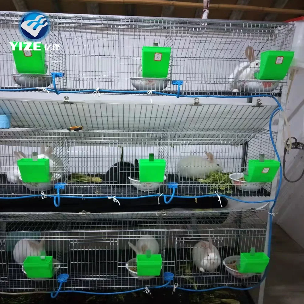 galvanized rabbit cages
