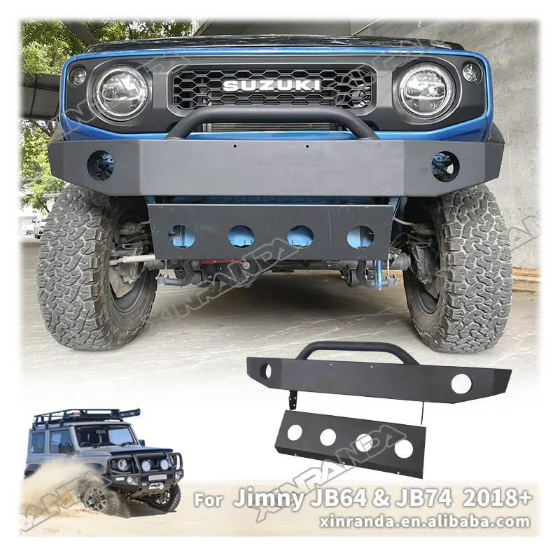 Jimny Sierra Jb74 Steel Front Bumper Bull Bar Jimny Accessories Front Bumper For Suzuki Jimny