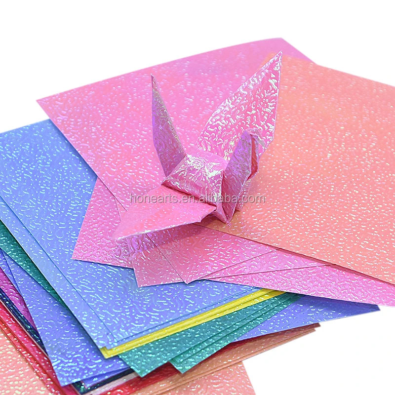 Iridescent Origami Folding Paper Shiny Square Origami Paper Buy Shiny