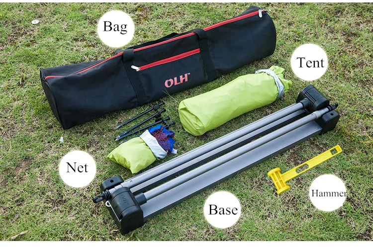 DIY Badminton Net - Foldable and Portable Stand with Poles