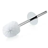 Chuangsheng factory wholesale shiny silver 201 stainless steel handle white pp bristle cleaning toilet brush