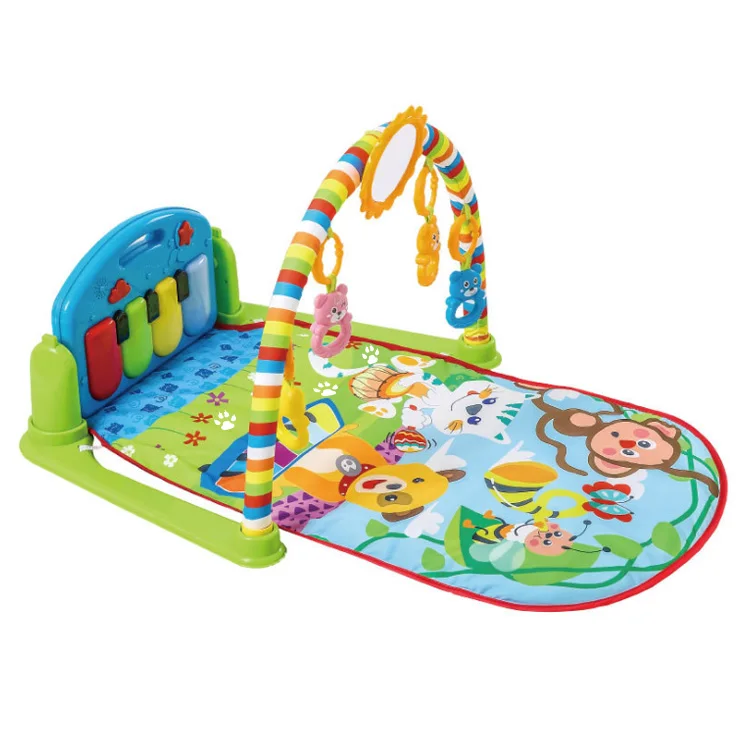 2020 Musical Pedal Keyboard Piano Play Mat Baby Activity Gym With Rattle Toys Buy Play Mat