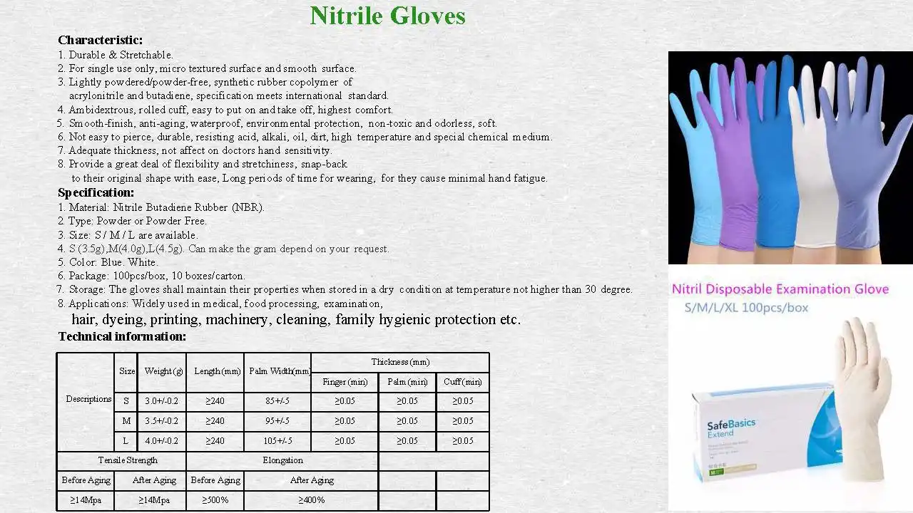 Powder Free gloves