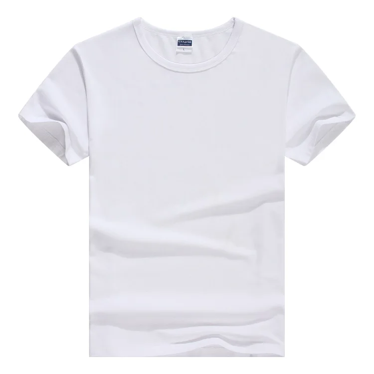 

round neck cotton T-shirt custom-made logo mens casual tshirts
