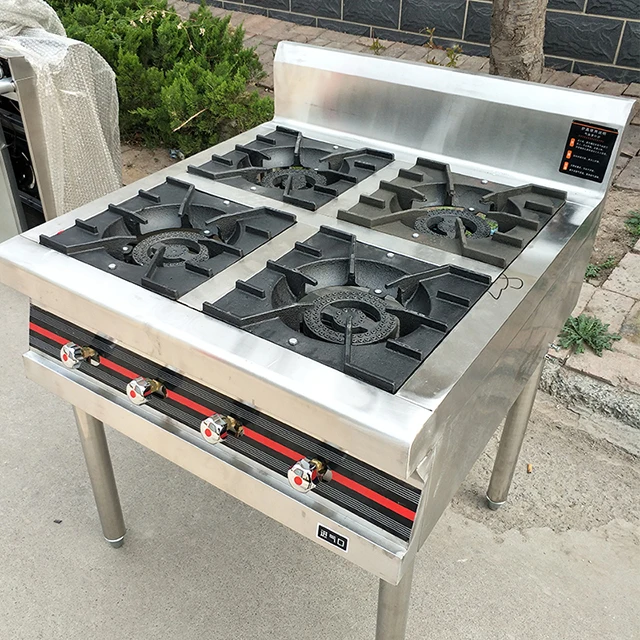Commercial Gas Range With 4/6/8 Burners Assembled Gas Stove For Sale