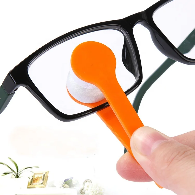 定制徽标打印便携式迷你超细纤维眼镜清洁布镜片清洁擦眼镜眼镜清洁刷