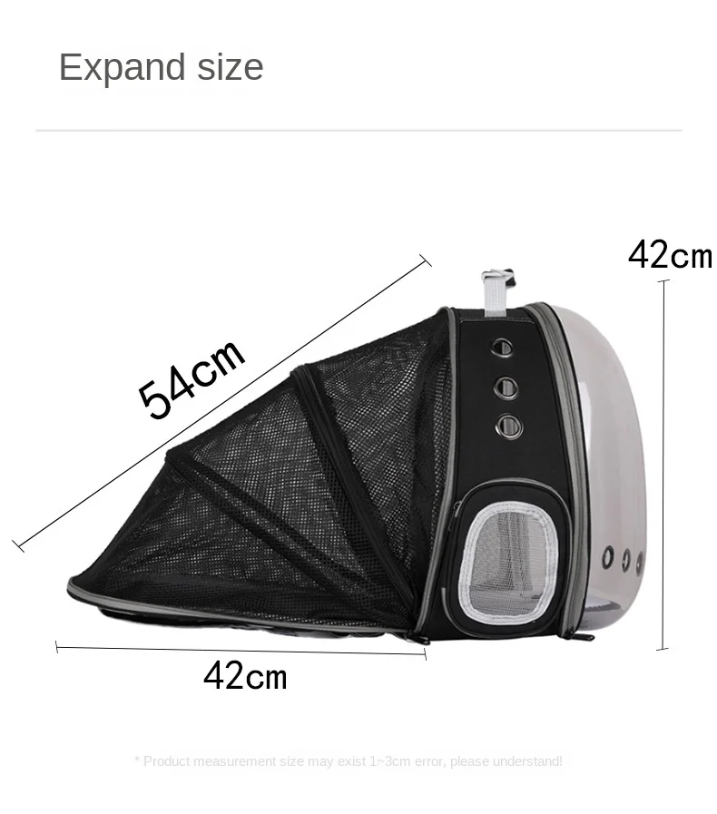Cat Backpack Solid Space Capsule Pattern Zipper Closure Pet Carrier Portable Outgoing Small Size Animal Pattern Pets Carring Bag