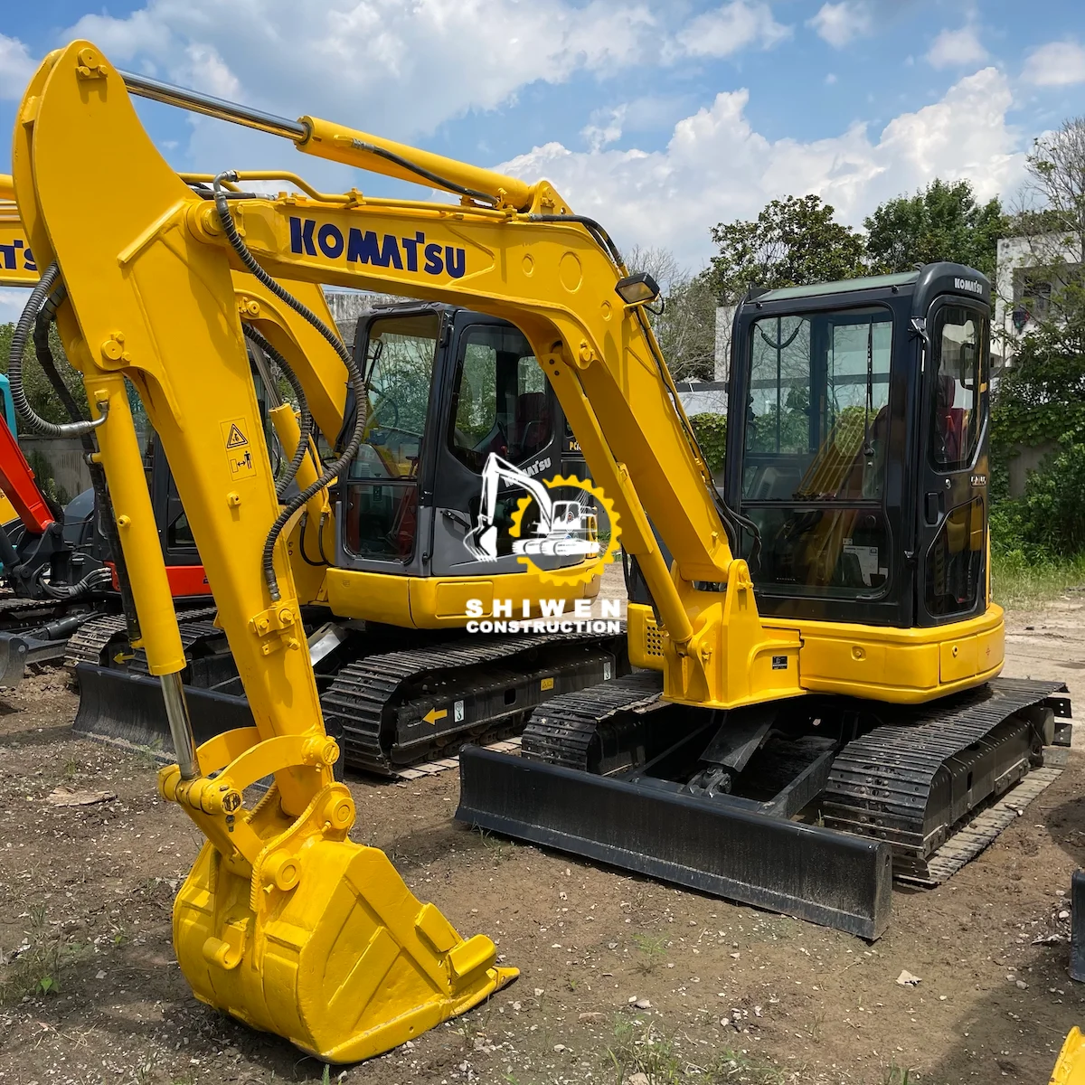 thumbnail image 2 of Komatsu PC55MR-2 Decals Sticker Kit – Reproduction Graphics For Mini Excavator 2 of 5