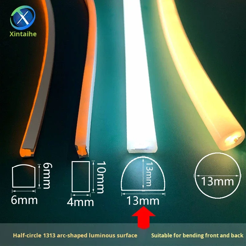 product soft light led tv strip 4mm 6mm wide round semi circular 13mm 5v ultra thin waterproof light strip-6