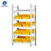 powerway inclined plane side slid heavy duty loading logistic storage warehouse steel rack