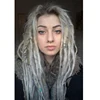 [HoHo Dreads] Factory Direct european grey color dreadlocks human hair extension brazilian hair