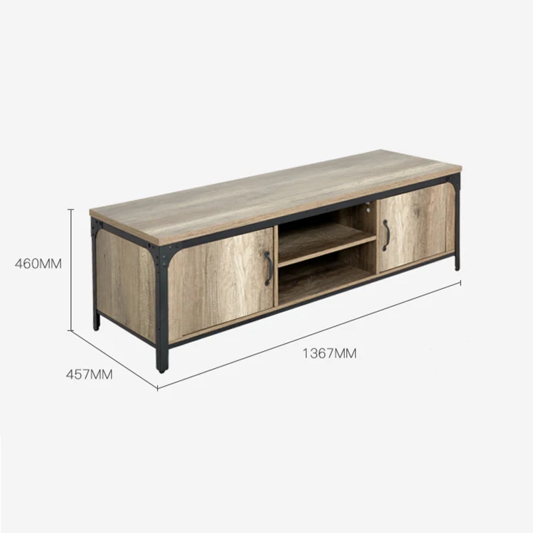 Luxury Metal Frame Tv Vintage Wooden Top Living Room Tv