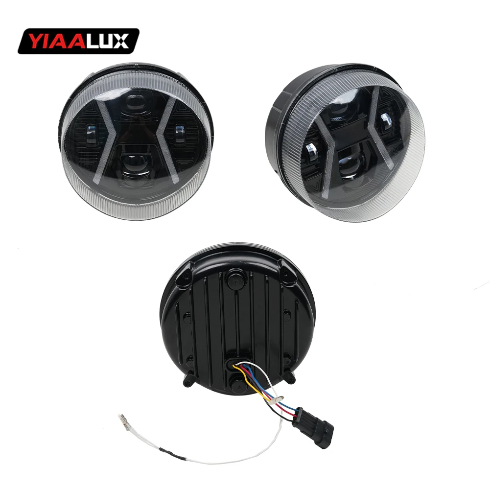 product high performance black led headlight with drl for vespa gts300 gts 300 2019 front position for motorcycle-14