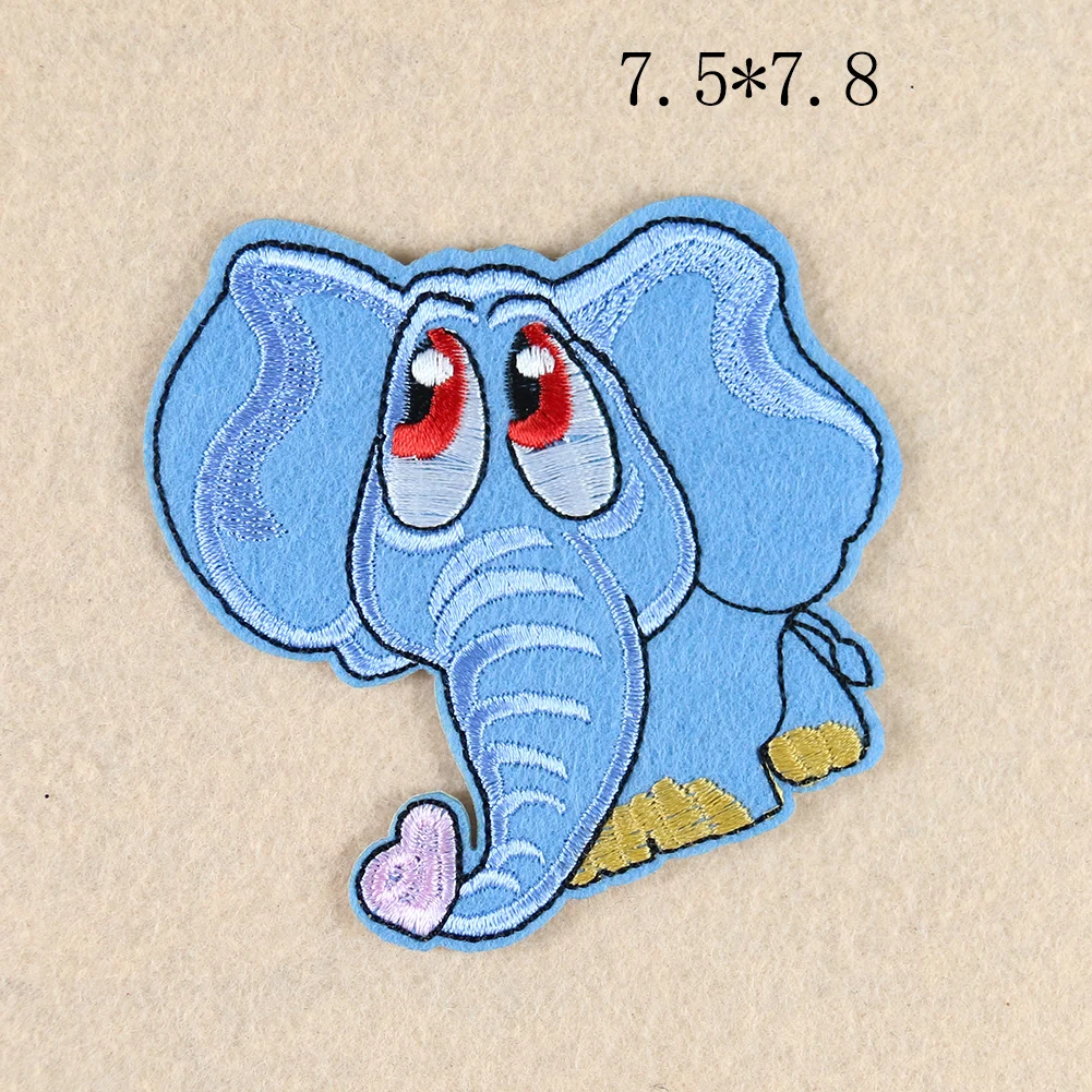 Wholesale cheap high quality embroidery with cute cartoon elephant Wholesale cheap high quality embroidery with cute cartoon elephant