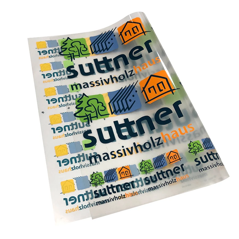 2021 digital printing iron on sticker custom heat transfer logo for clothing