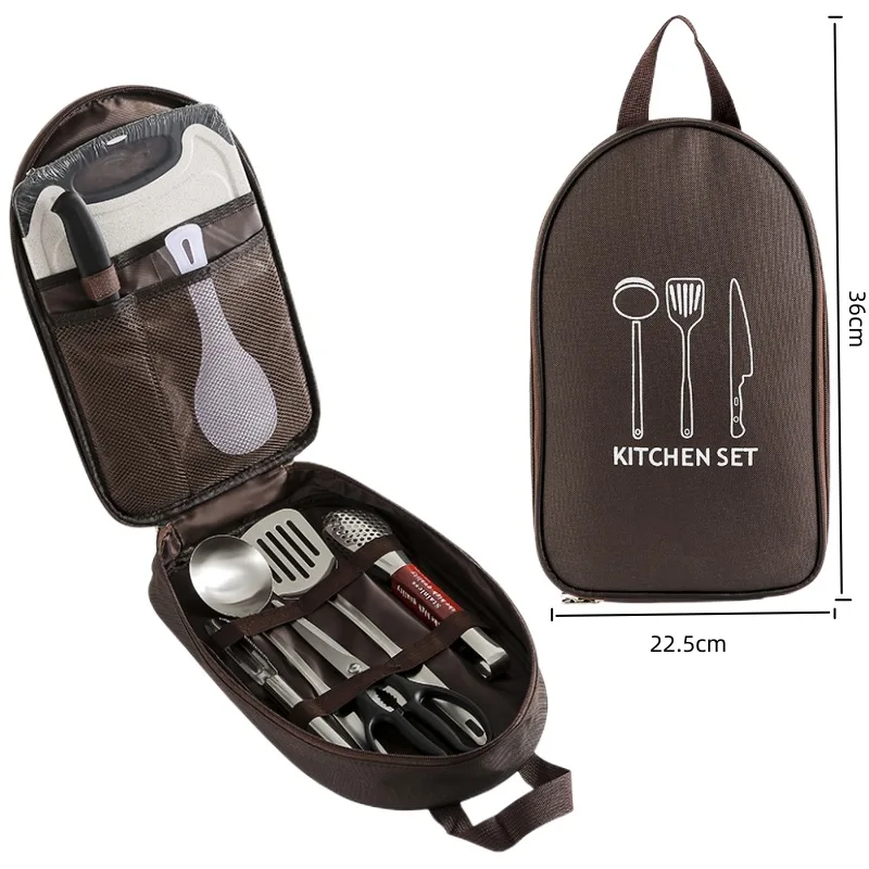 Practical And Portable Camping Utensils And Kitchen Tools Storage Bag