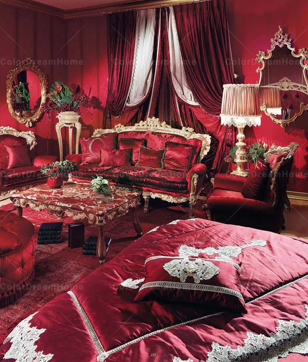 Vintage Baroque White Gold Leaf Solid Wood Clock Display Living