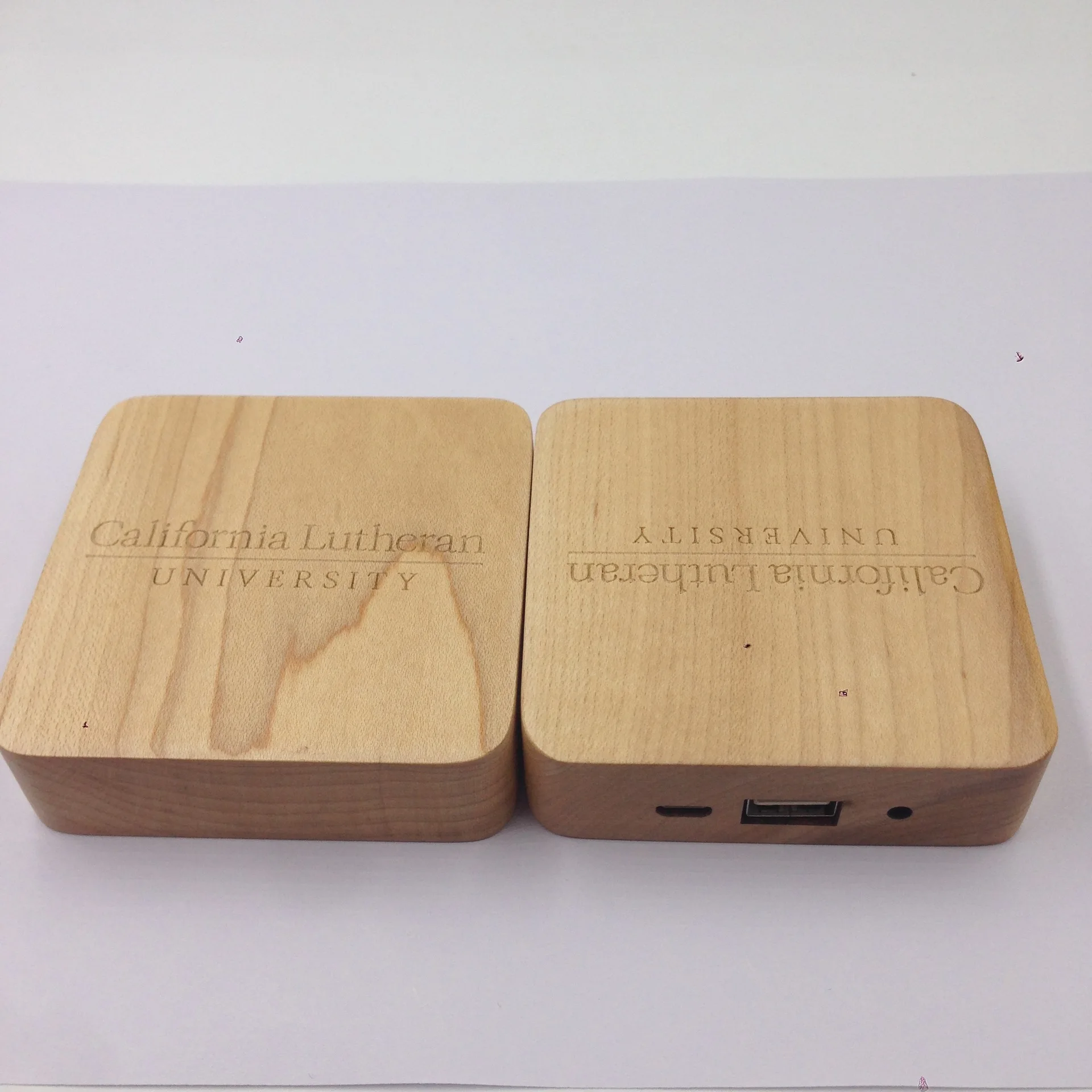 5000mah cube fast charger wood grain portable mini powerbank - ANKUX.COM