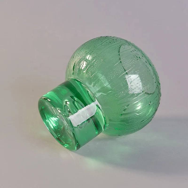 450ml Wholesales green candle container glass candle stand