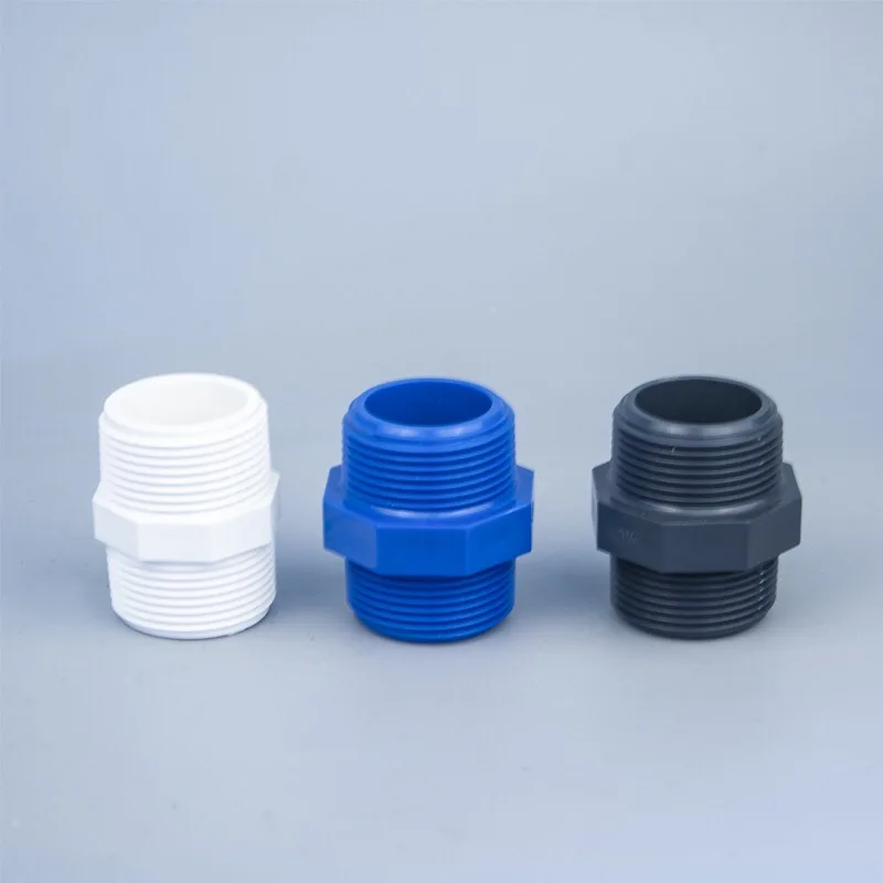 Plastic Pvc Male Hose Nipple Double Thread Pipe Nipple 1/2''2'' Buy