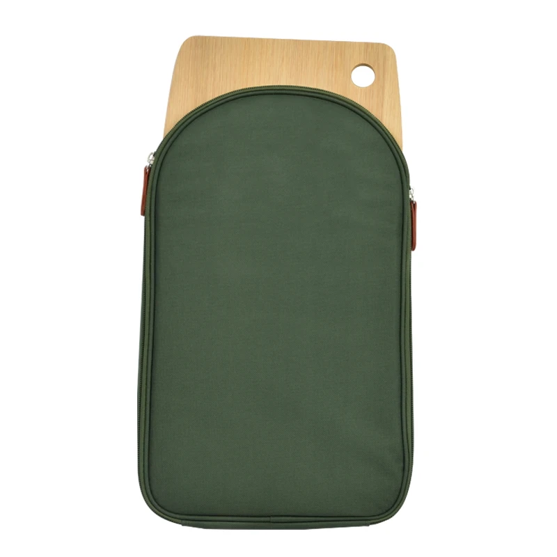 600d Pvc Polyester Chef Knife Roll Bag With Pocket Slots Portable Knife