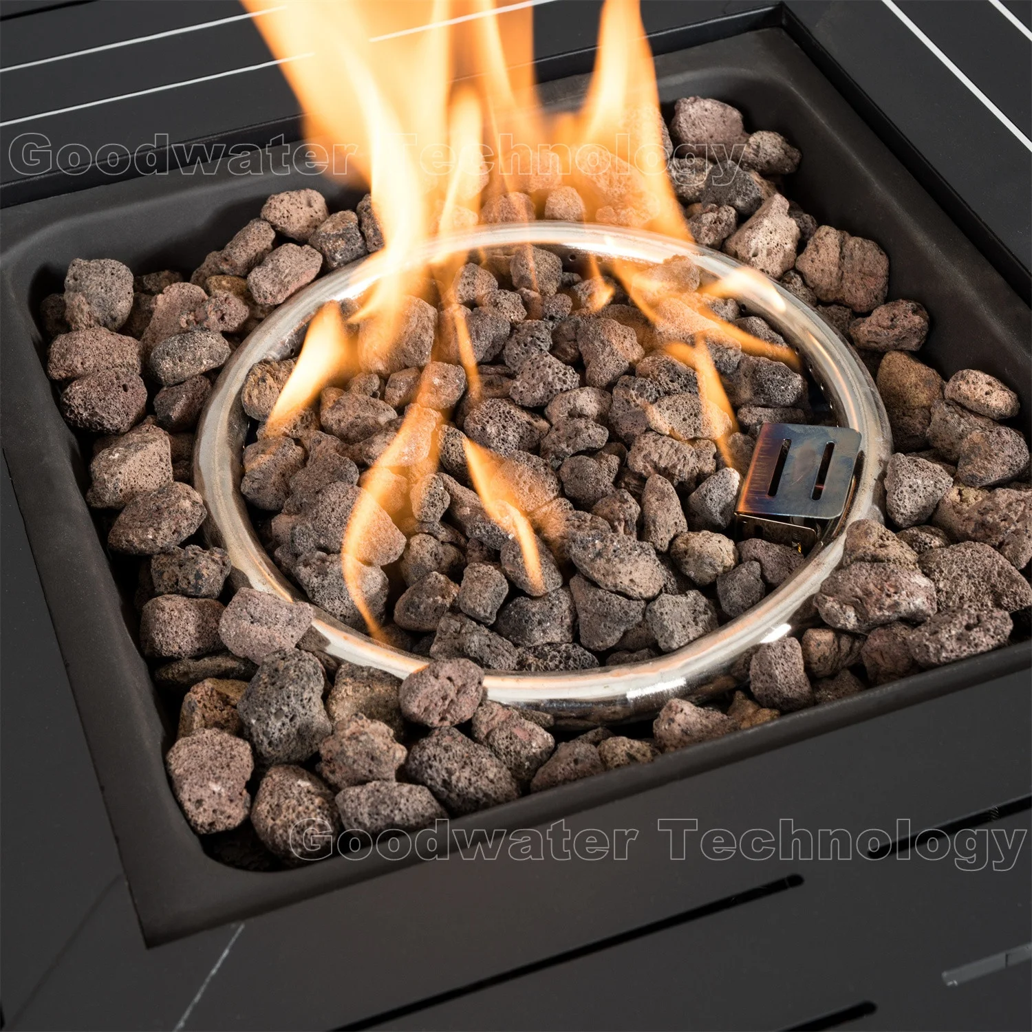 28 Inches Square Outdoor Fireplace Patio Woven Rattan Garden Backyard