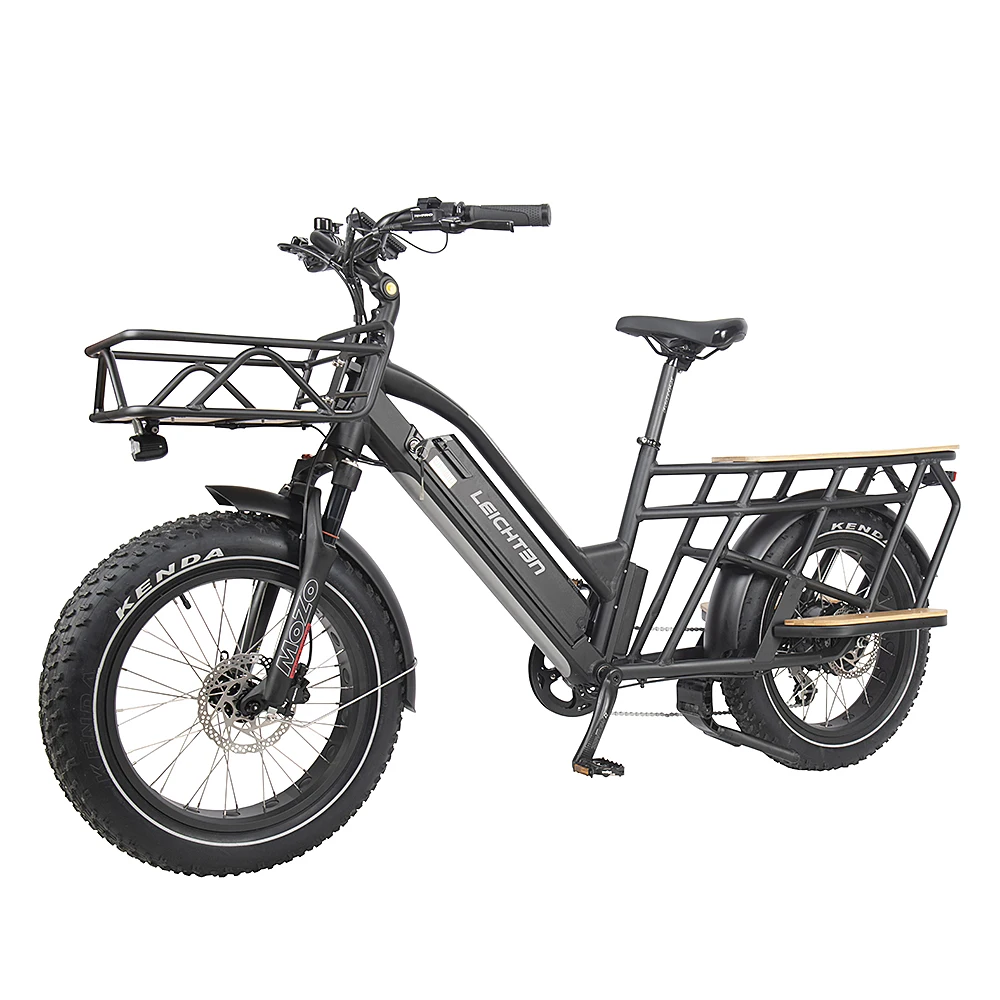 Factory Price Electric Family Cargo Bike 48v Long Tail Bafang Food Cargo Ebike 12.8ah Bafang E