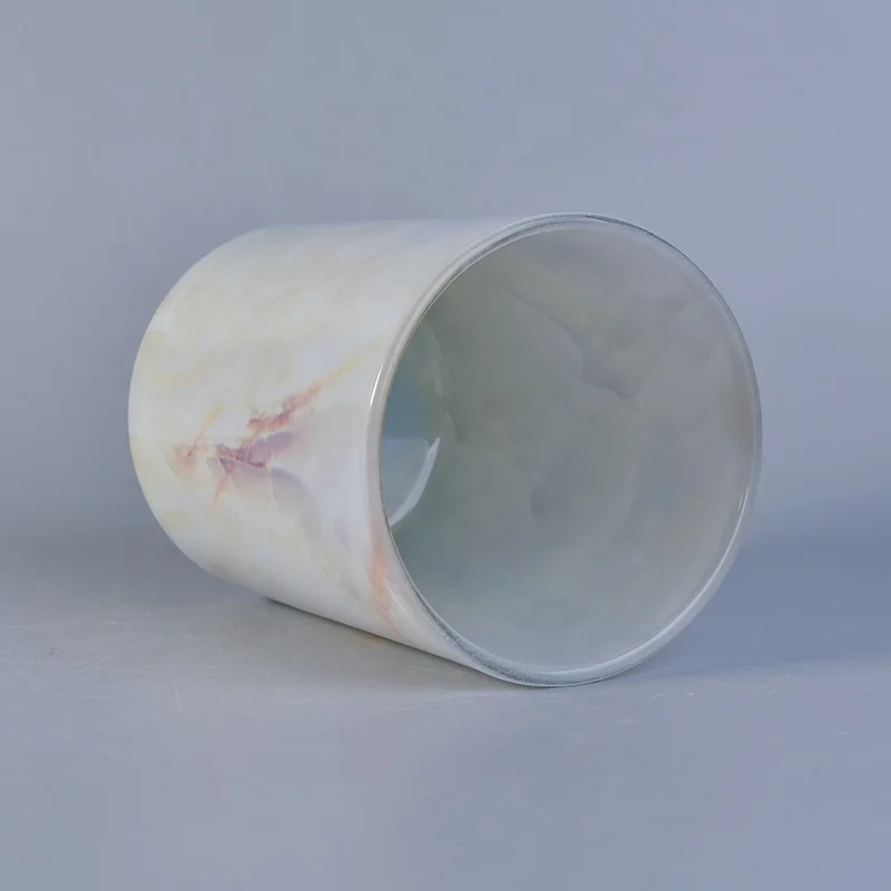 Marble pattern Glass Jars For Candle Making