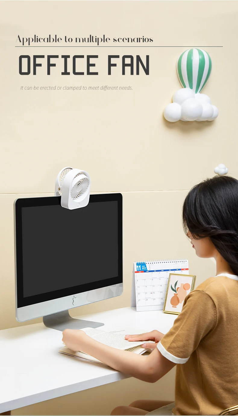Three-speed Outdoor Desk Fan, Portable, USB - detail 8