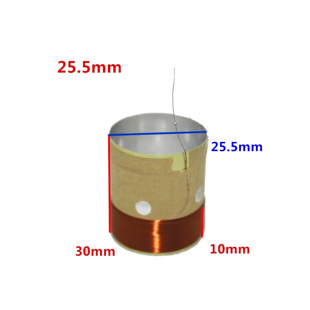 Taidacent 1 Inch Aluminum Voice Coil Actuator With Vocal Vents 2 Layers