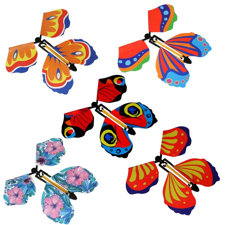set di giocattoli elastici a forma di farfalla regalo di Natale giocattolo magico per compleanno Fuyamp Set di 10 farfalle magiche creative a forma di farfalla volante matrimonio