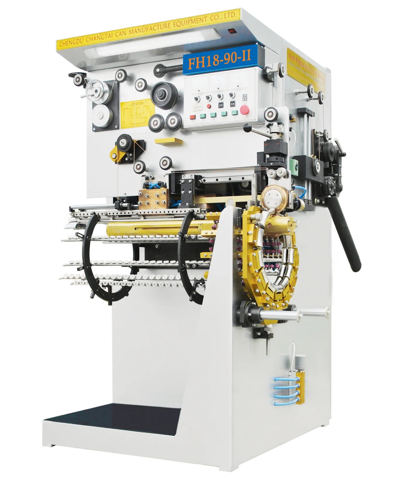 Can making machine. Automatic welding machine.