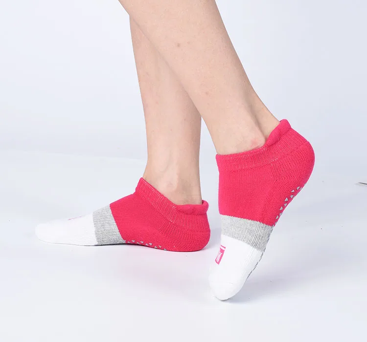 Pilates Toeless Organic Bamboo Women Custom Non Slip Anti-Slip Wholesale  Yoga Socks 