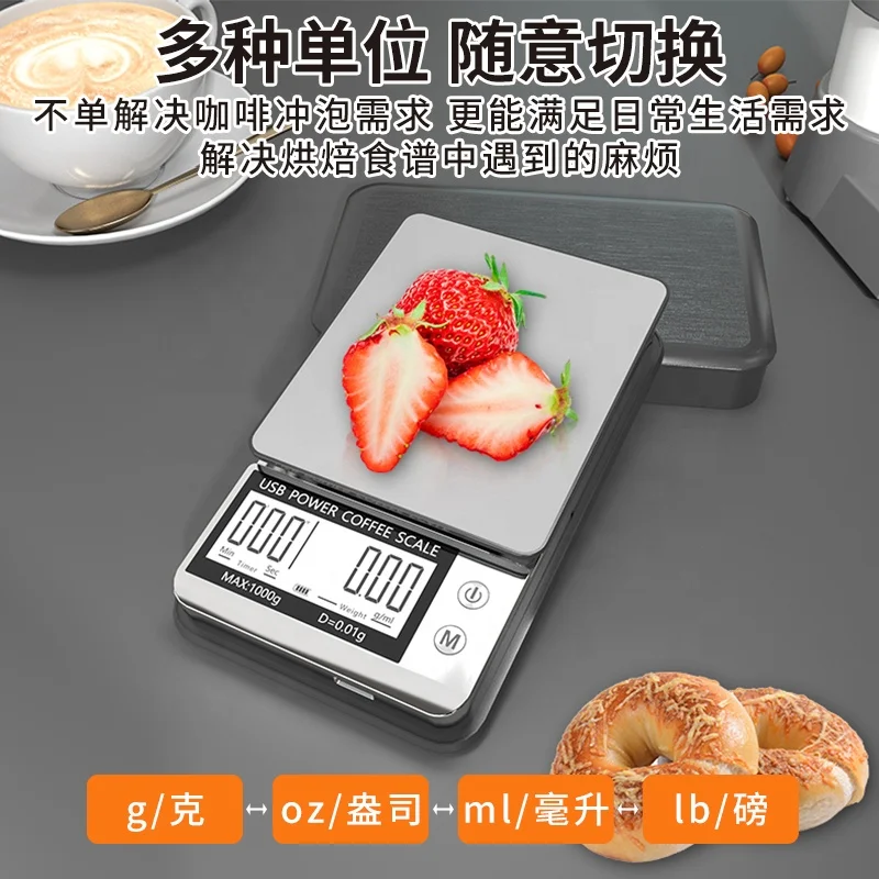 Mini Coffee Scale With Timer New Smart Pocket Coffee Scale Portable