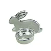 ceramic rabbit candle holder tealight insert for decor
