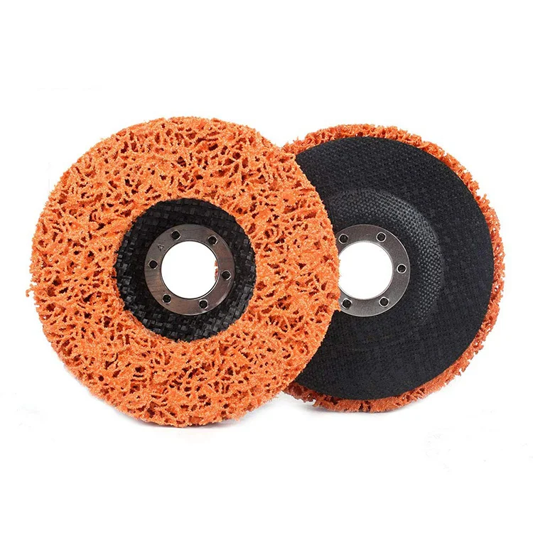 Abrasive Quick Clean & Strip Disc Change Poly Fiber Non-woven Grinding Strip Wheel Pad Disc