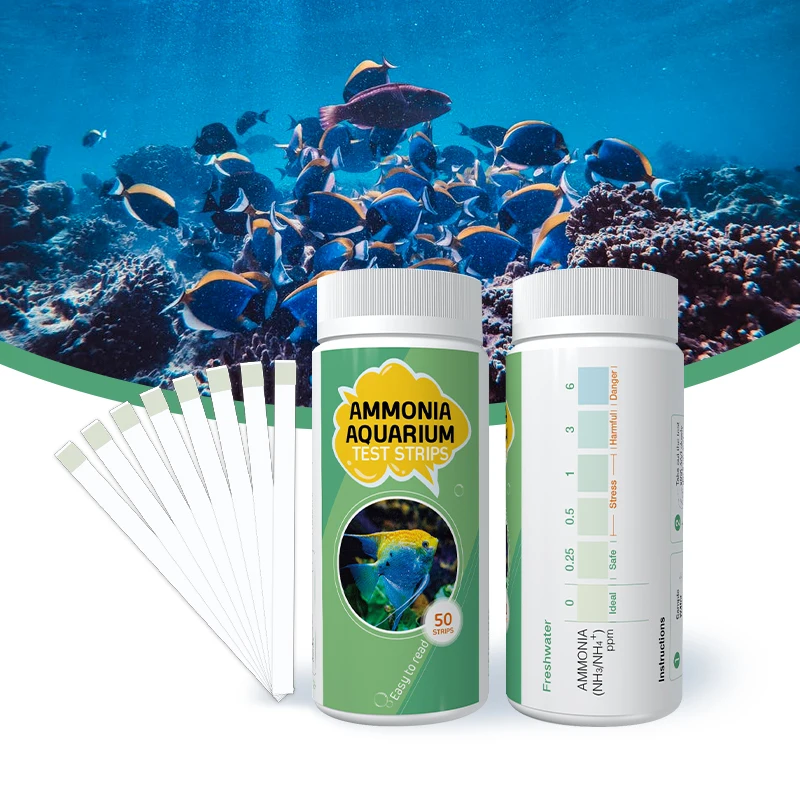 Ammonia Test Strips Fw/sw Test Kit For Fish Tank Aquarium - Buy Ammonia ...