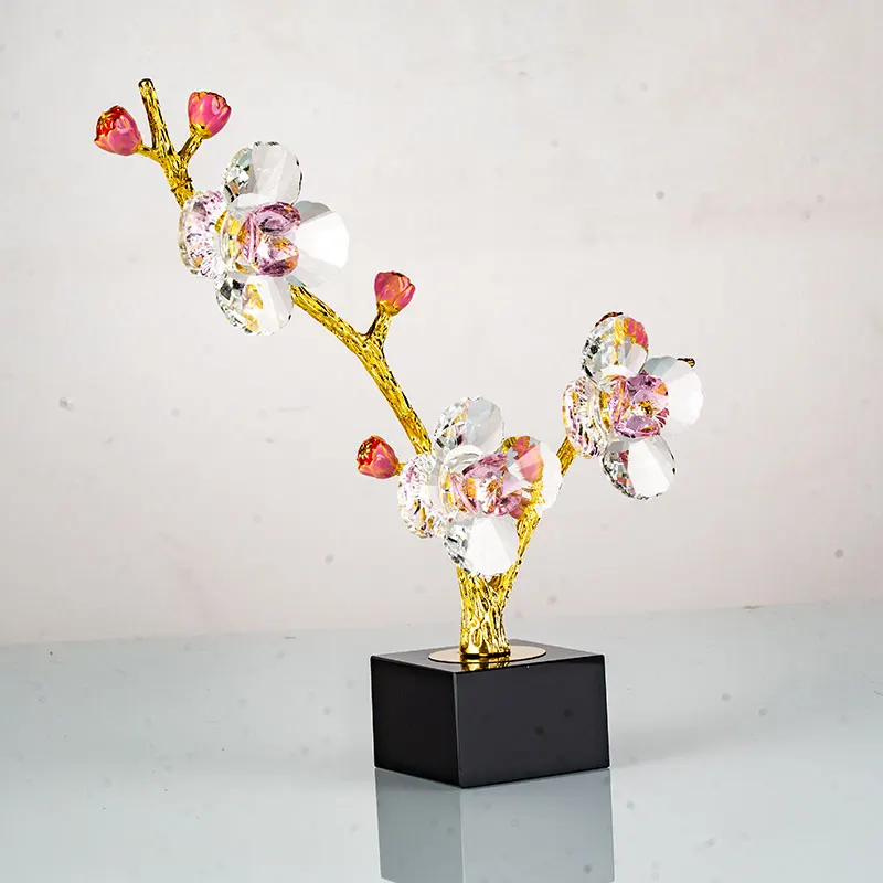 Modern Chinese Bathroom Accessories Set  Plum Blossom Tree Decorations Rustic Ornaments for the Home manufacture