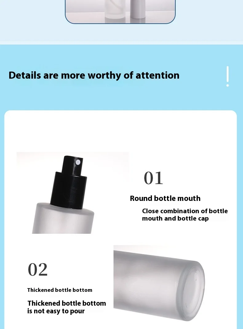 product glass lotion pump bottle luxury 30ml 50ml 60ml 80ml 100ml 120ml empty lotion packaging bottle-7