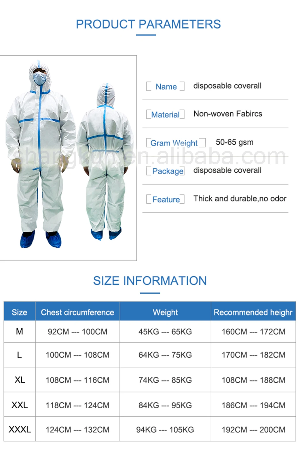 High Quality Ce Fda Protection Impervious Overall Waterproof Ppe