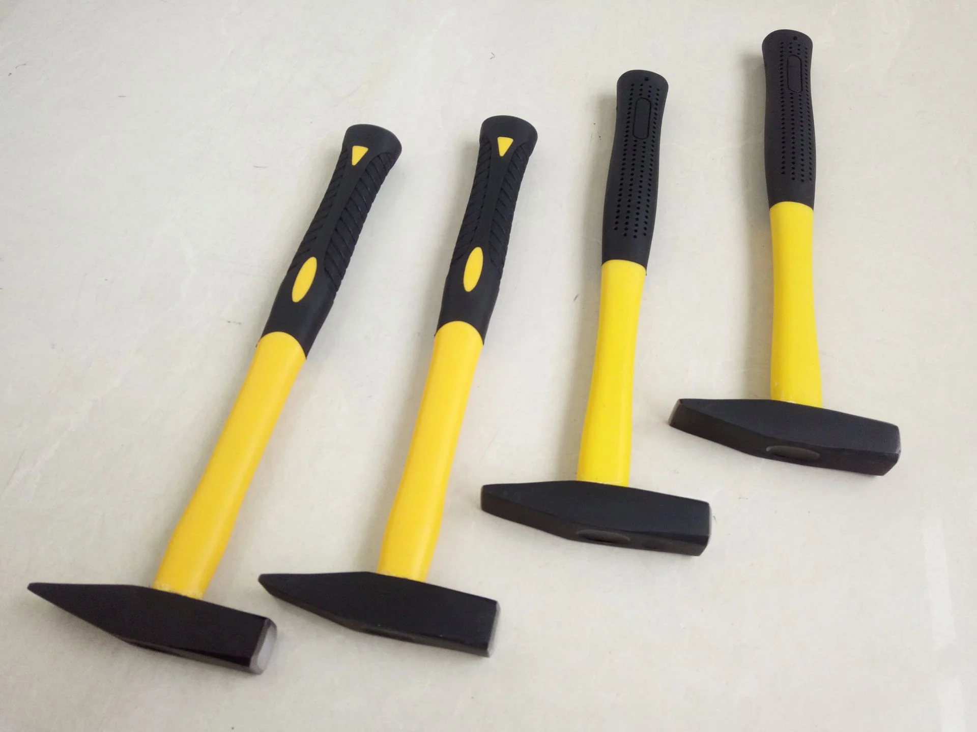 300g 45 Steel Fiber Coated Plastic Handle Fitter Hammer,Stone