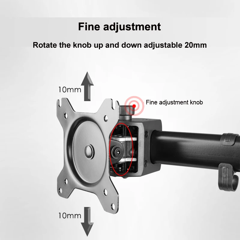Laiwiit Monitor Stand Bracket 6 Arms Metal Alloy Sthand Visa Desktop