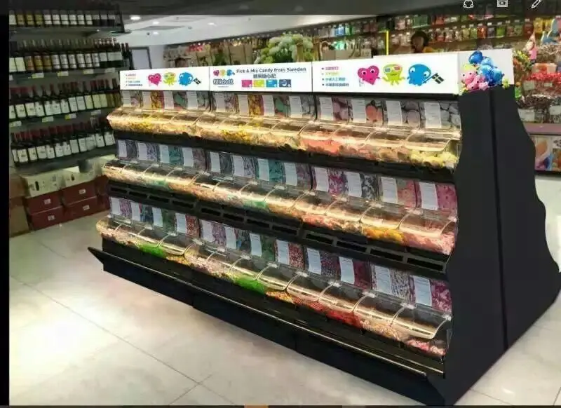  Gondola supermarket shelf candy rack