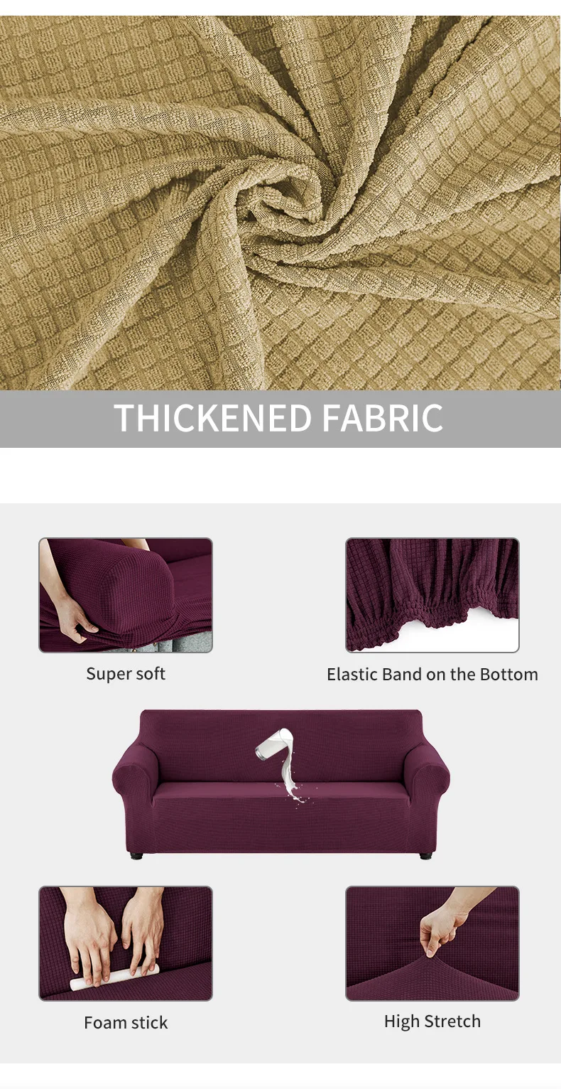 High Quality Elastic Stretch Waterproof Sofa Covers Waterproof
