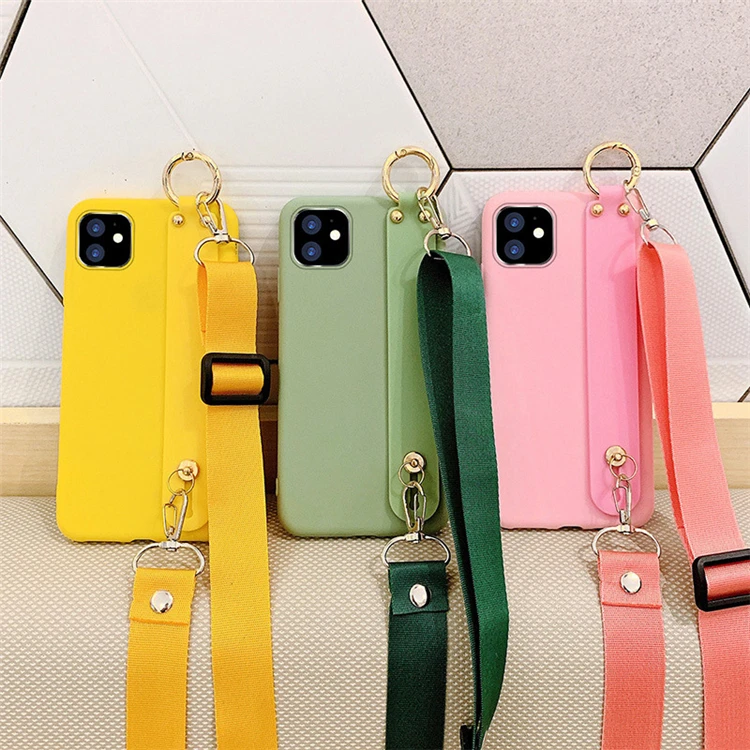 Wholesale Wristband Lanyard Strap Bracket Silicone Phone Case Back ...