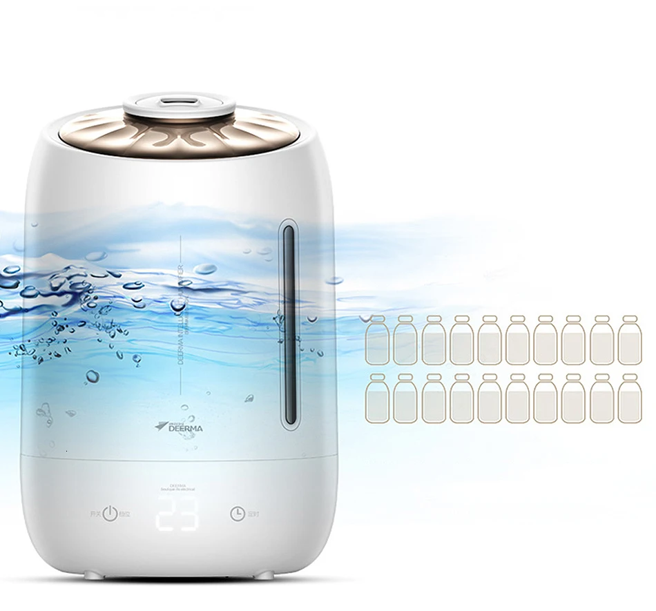 Deerma Dem-f600 Deerma Air Humidifier Household Ultrasonic Diffuser ...