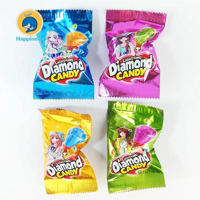 Wholesale Ring Toy Sweets Lighting Diamond Ring Pop Hard Candy - Buy ...