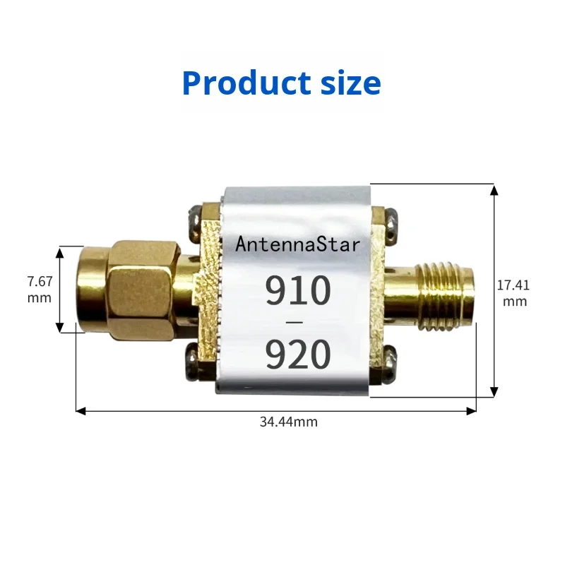 910-920MHz Small Filter Center Frequency 915MHz Low Insertion Loss High ...