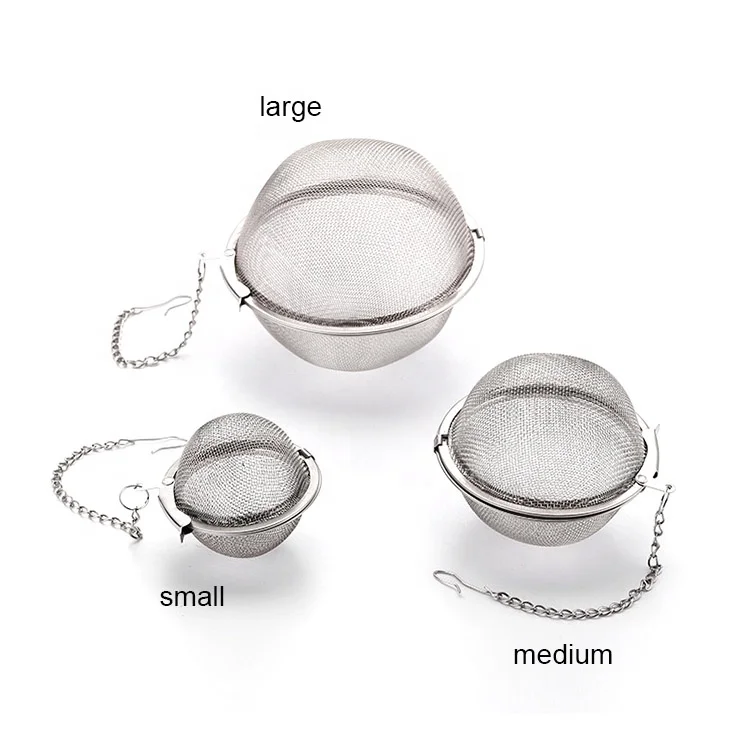 5cm 304 Stainless Steel Mesh Tea Ball Loose Tea Infuser With String