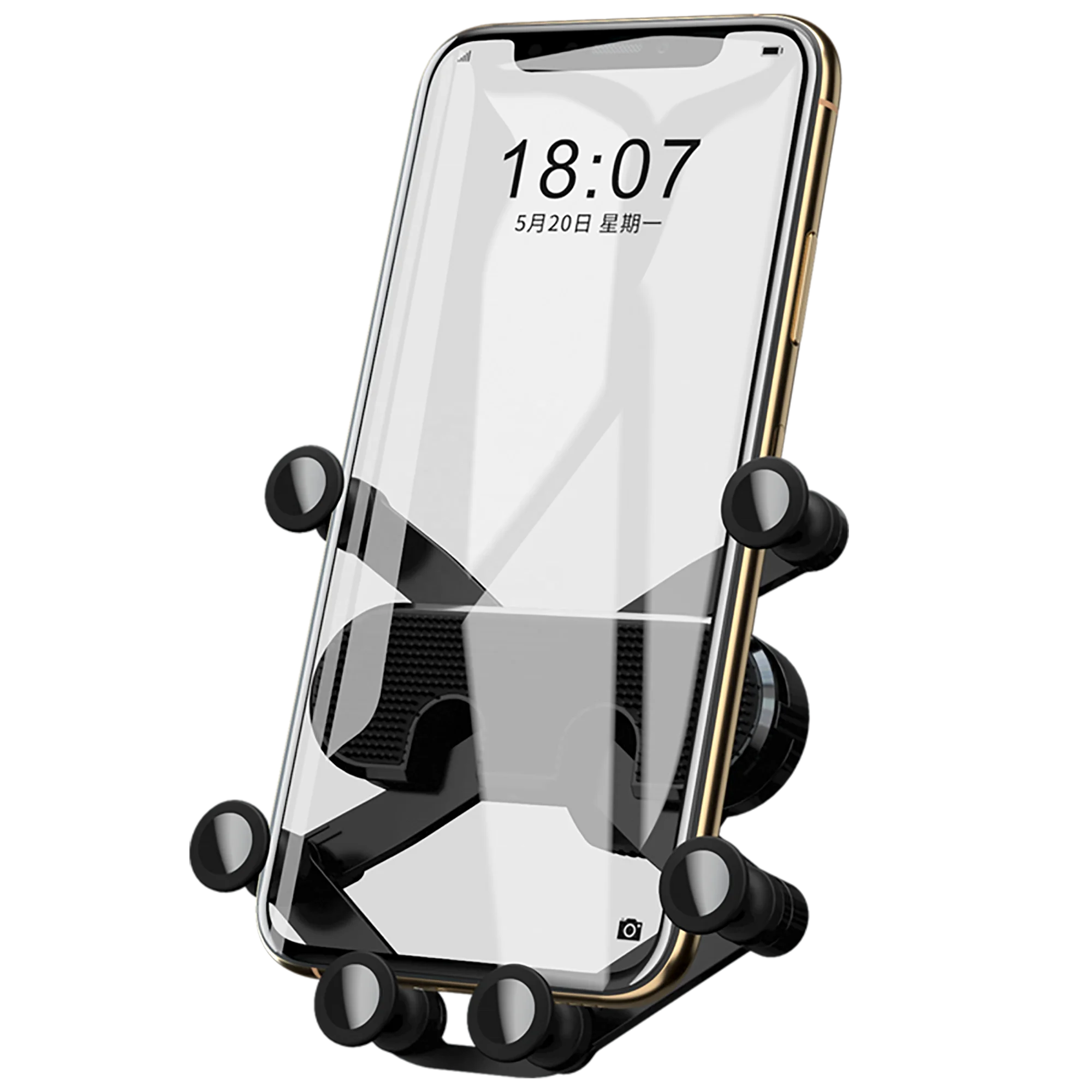 
Smart Universal Aluminium Air Vent Car Phone Holder Magnetic Cellphone Holder Car Mount 
